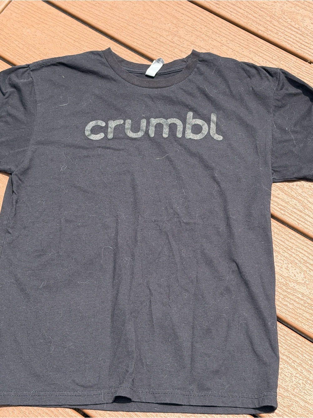 Next Level Apparel Crumbl Cookies Employee Crew Staff Shirt Size M Black EUC